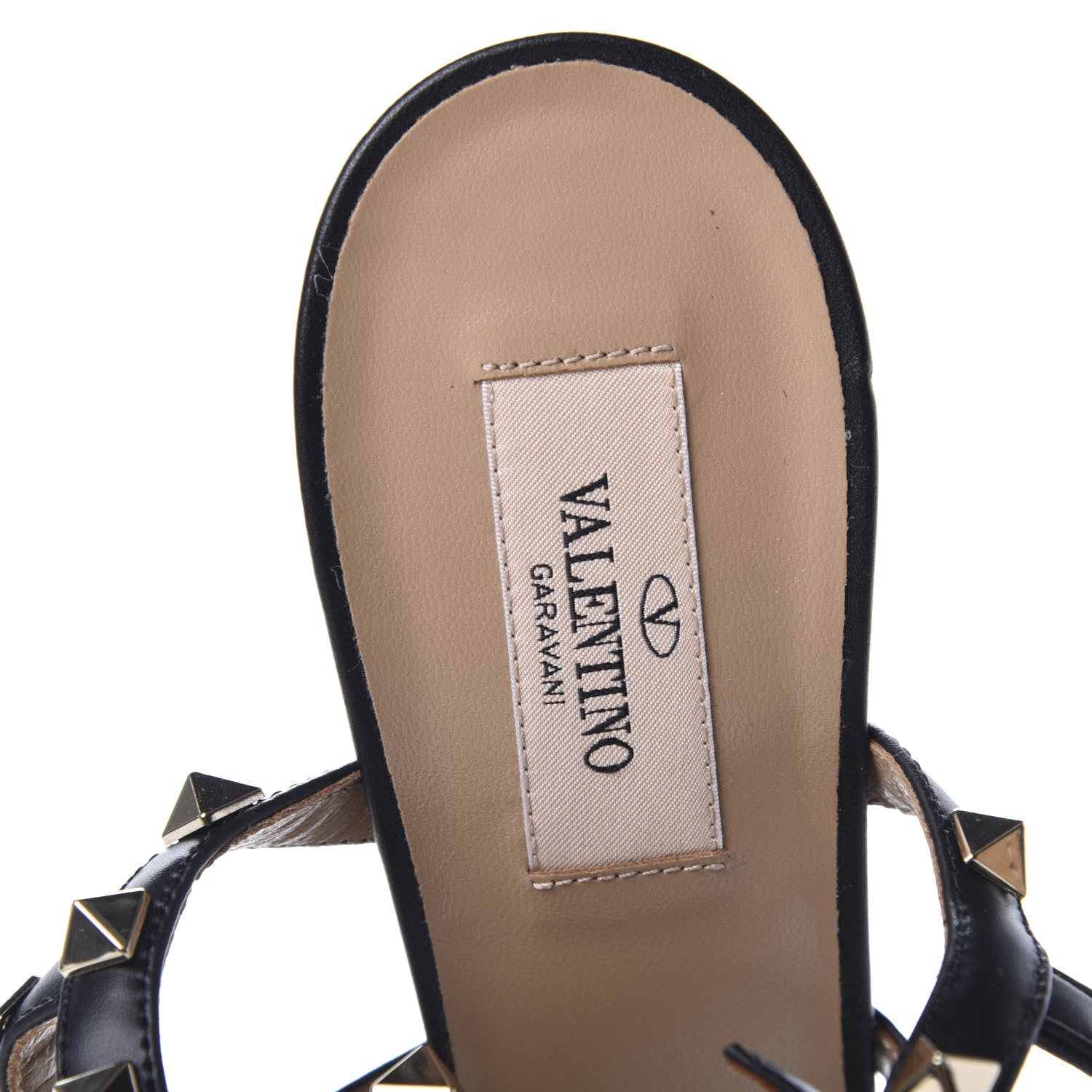 Valentino Garavani Calfskin Nappa Rockstud Gladiator 105mm Sandals 40 Black 6 of 8