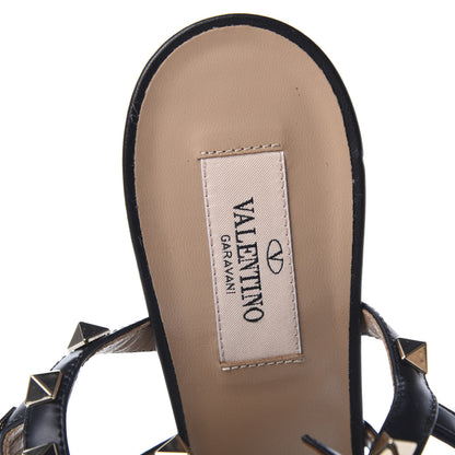 Valentino Garavani Calfskin Nappa Rockstud Gladiator 105mm Sandals 40 Black 6 of 8