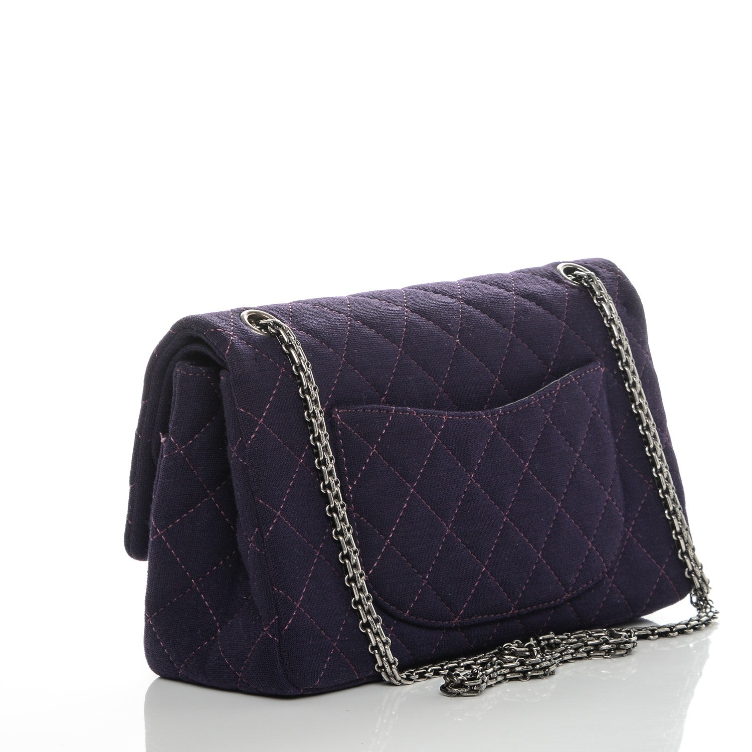 Chanel Jersey Quilted 2.55 Reissue 226 Purple 3 of 10
