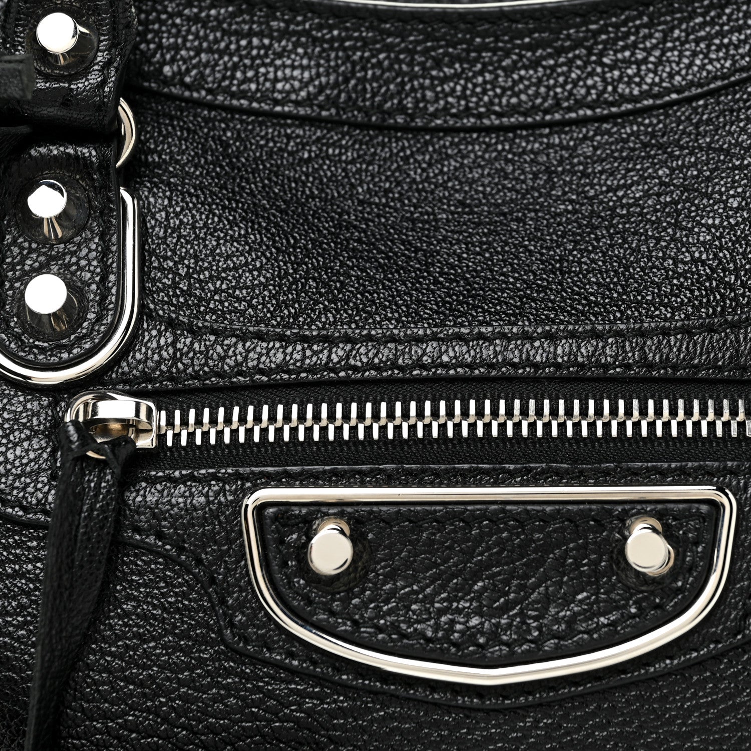 Balenciaga Chevre Silver Metallic Edge Hardware S City Black 12 of 12