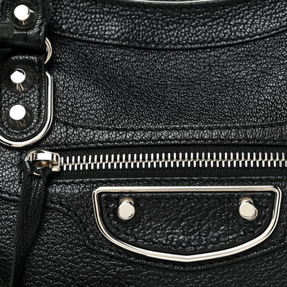 Balenciaga Chevre Silver Metallic Edge Hardware S City Black 12 of 12