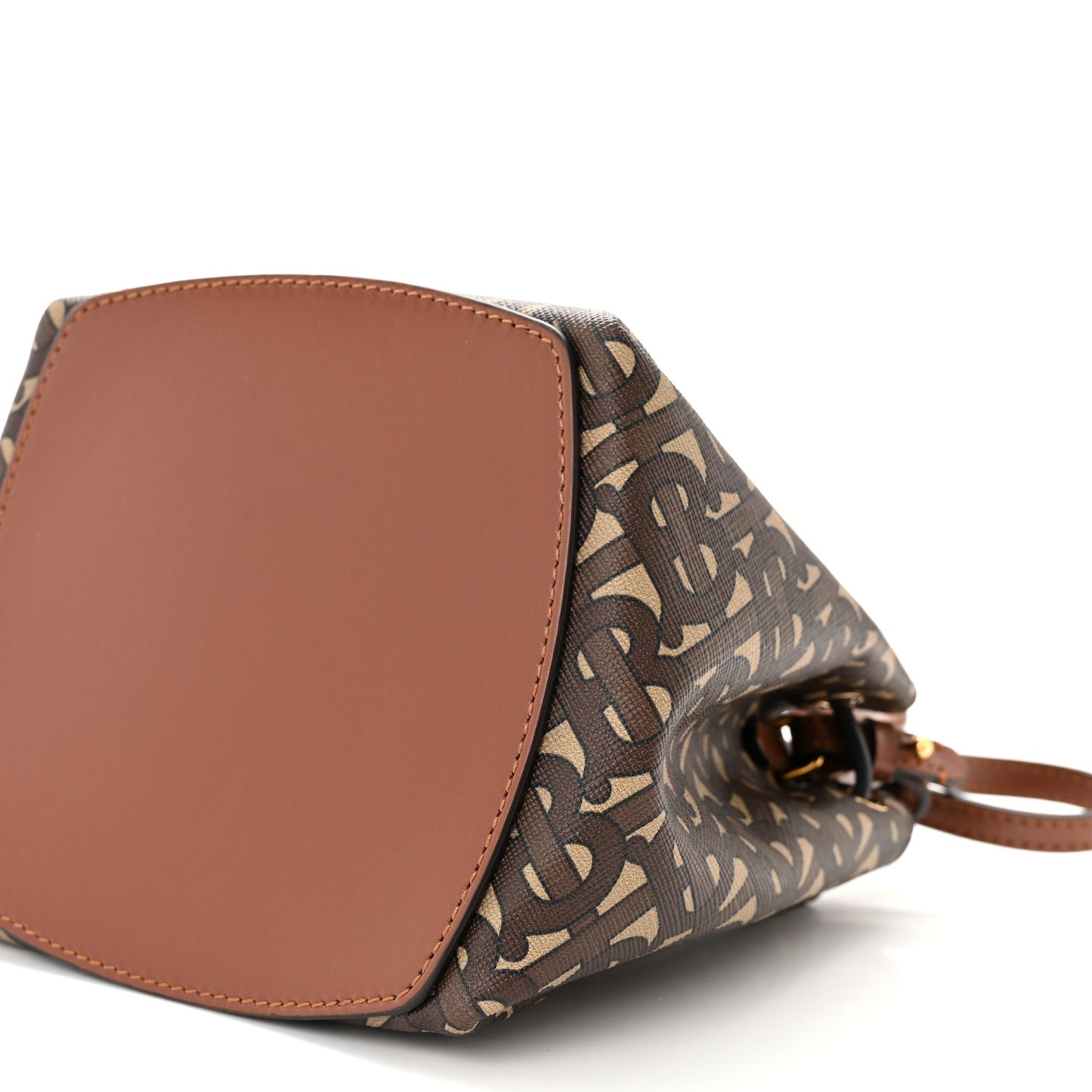 E-canvas Monogram TB Bucket Bag Bridle Brown