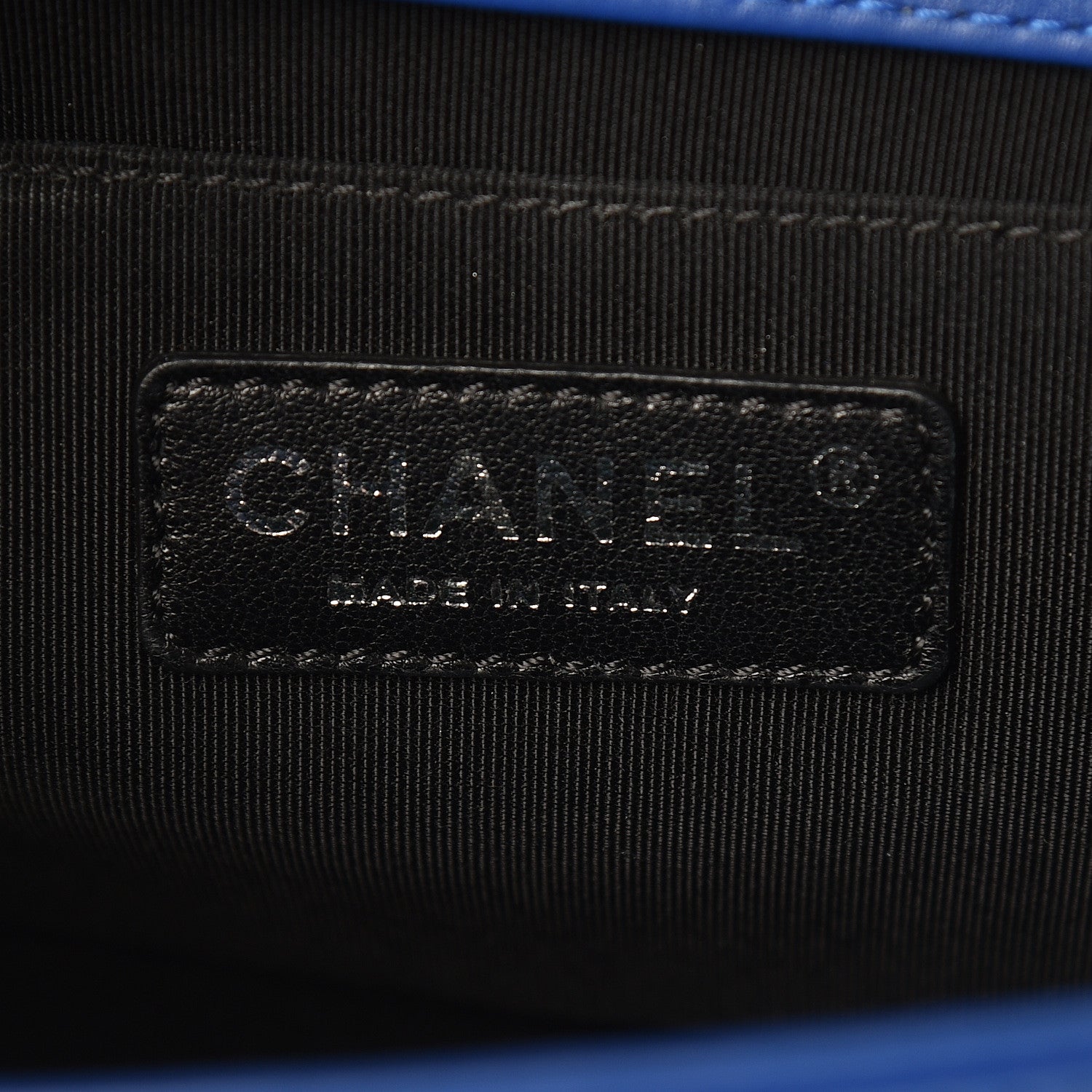 Chanel Patent Calfskin Quilted Medium Plexiglass Boy Flap Blue 6 of 15