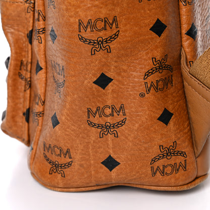 MCM Visetos Studded Small Stark M Backpack Cognac 13 of 19