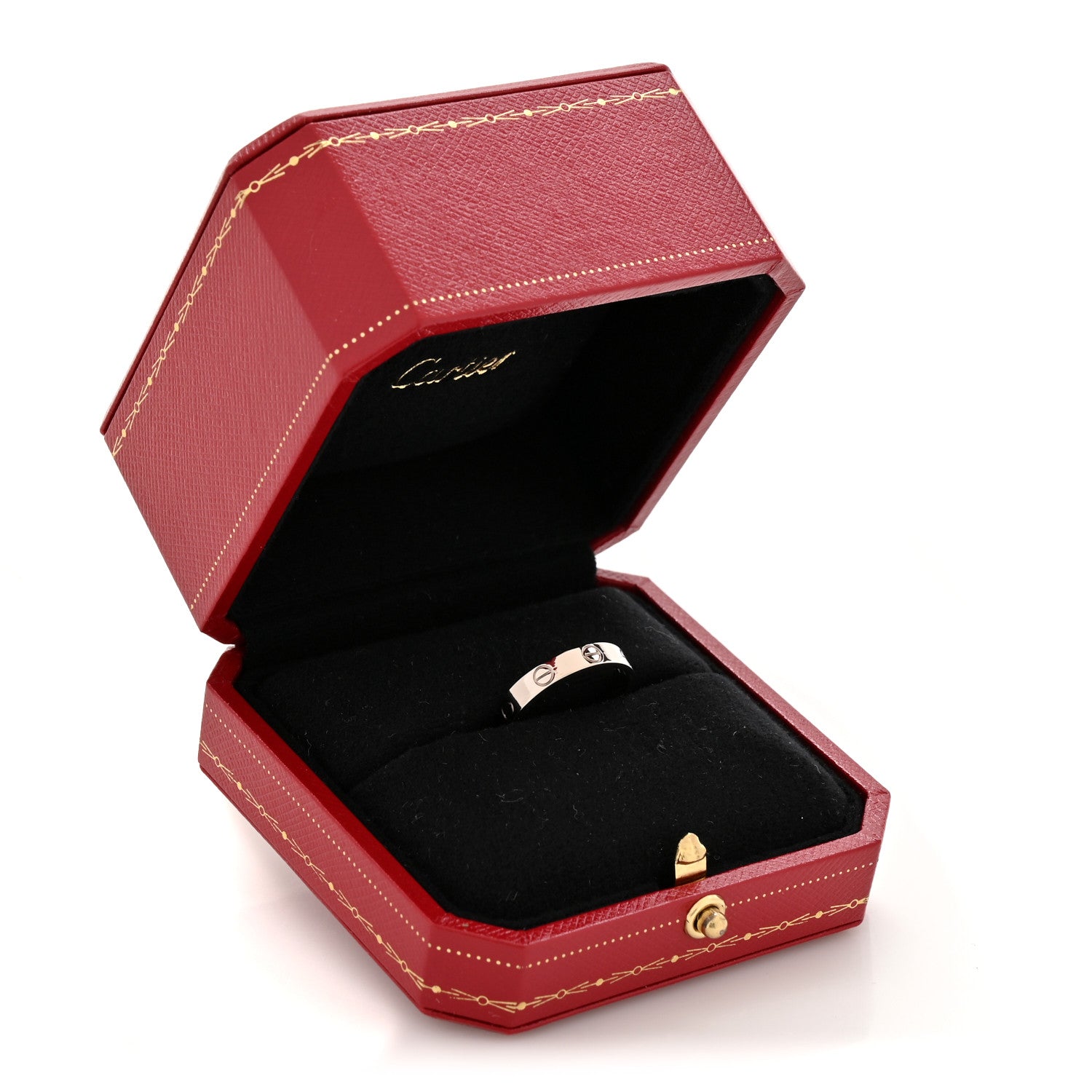 Cartier 18K White Gold 3.5mm LOVE Wedding Band Ring 54 7 5 of 5
