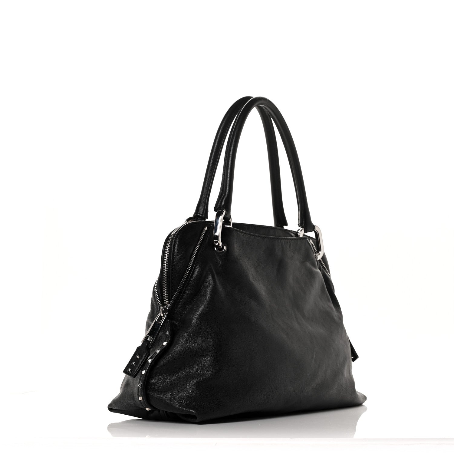 Marc Jacobs Lambskin Paradise Rio Satchel Black 2 of 7