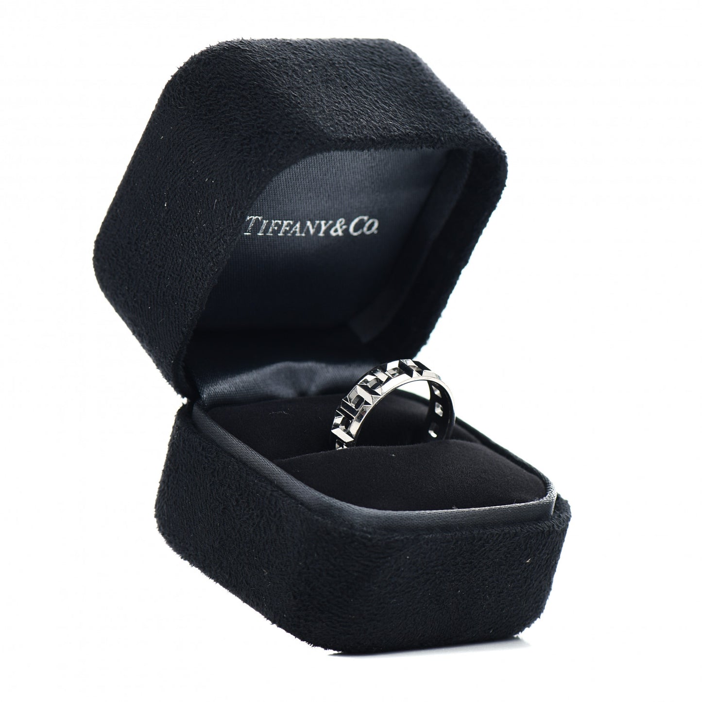18K White Gold T True Wide Ring 56 7.5