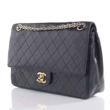 Chanel Lambskin Mademoiselle Chain Double Flap Black 3 of 9