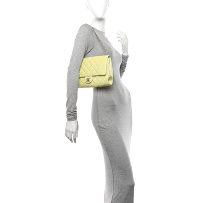 Chanel Patent Quilted Clutch With Chain Flap Light Green 3 of 11
