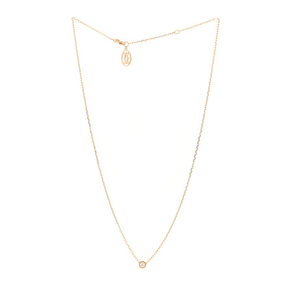 Cartier 18K Yellow Gold Diamond SM D'Amour Pendant Necklace 3 of 5