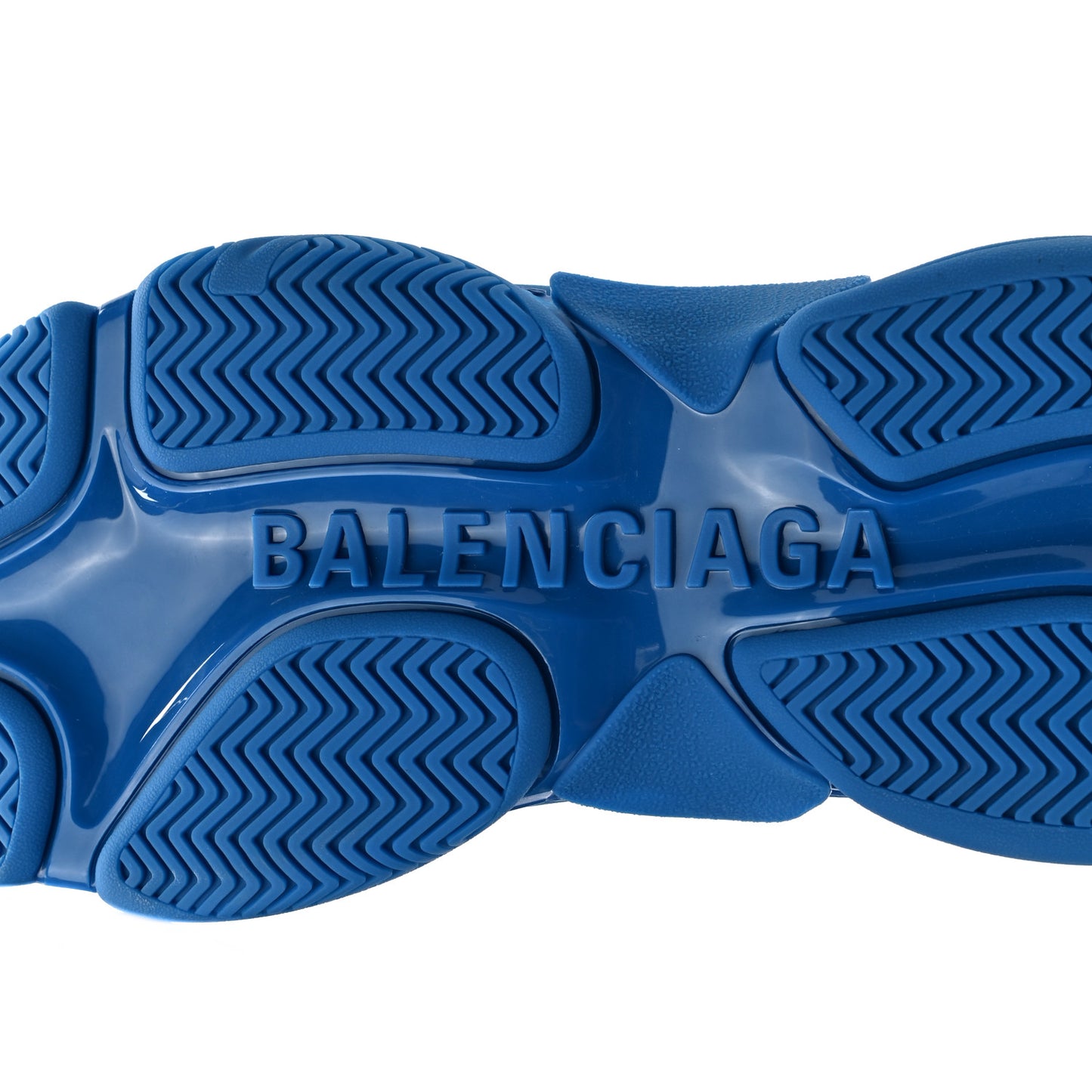 Fabric Mesh Mens Triple S Sneakers 44 Blue