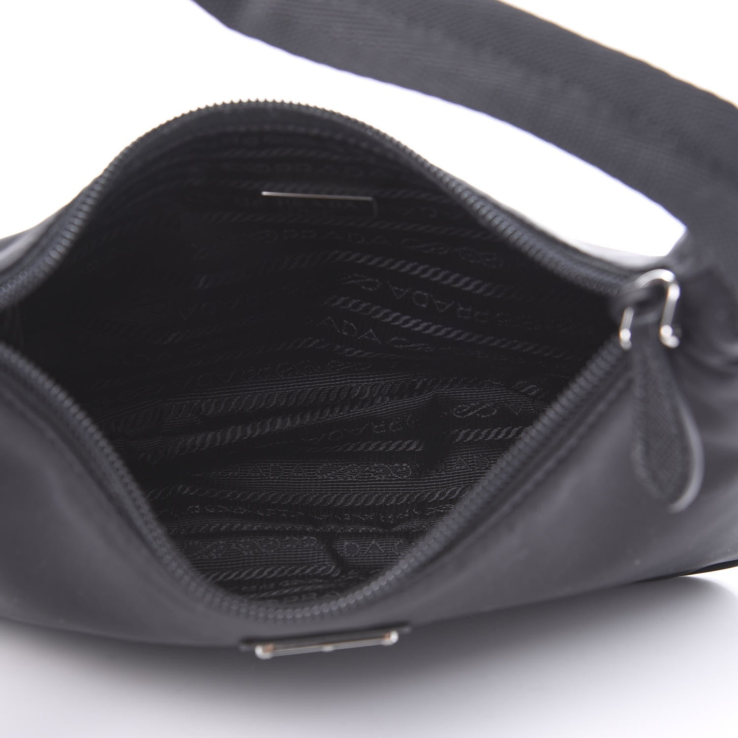 Prada Tessuto Nylon Mini Re-Edition 2000 Bag Black 5 of 12