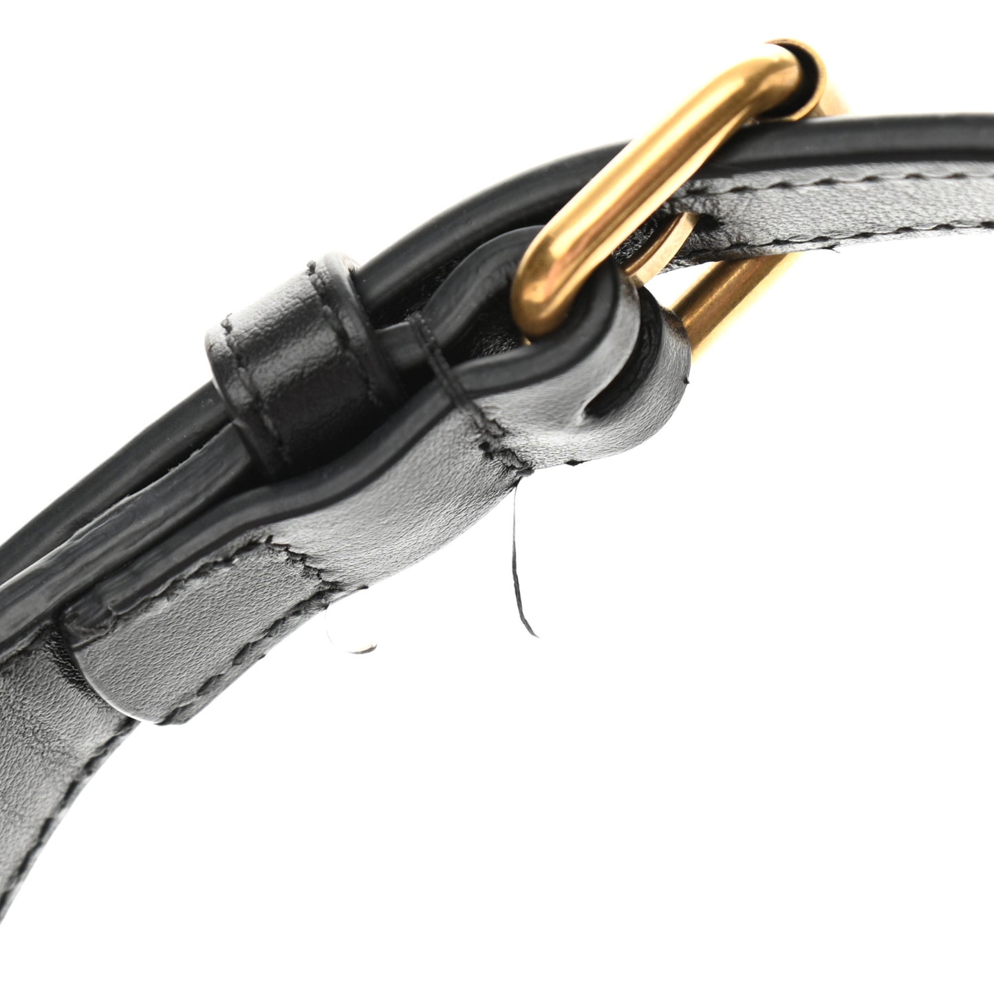 Calfskin Matelasse Chevron Mini GG Marmont Half Moon Hobo Black