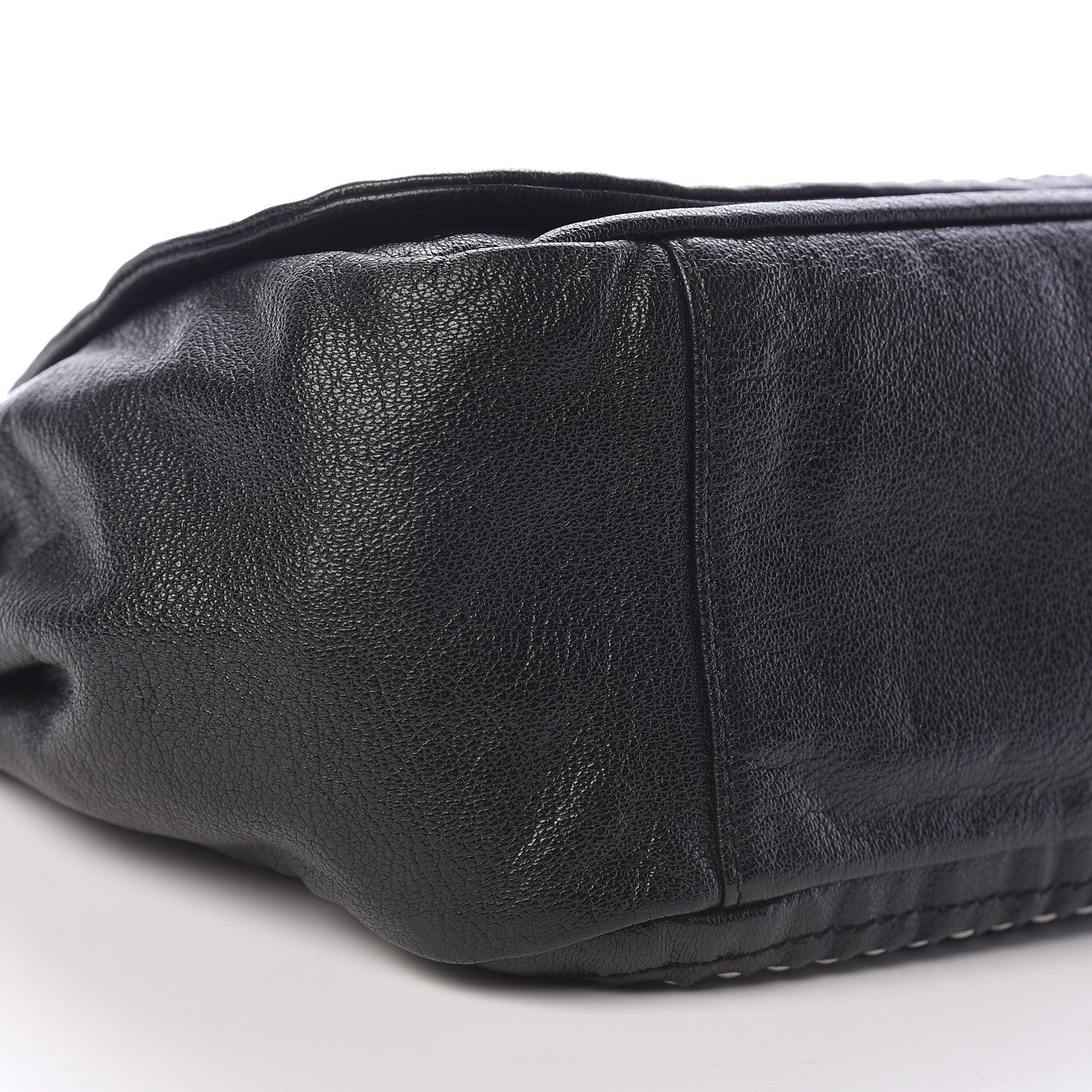 Chanel Metallic Goatskin Luxe Ligne Flap Black 5 of 12