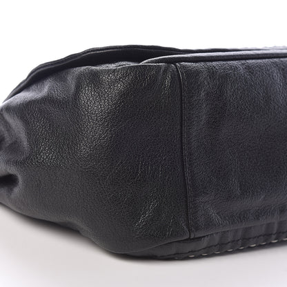 Chanel Metallic Goatskin Luxe Ligne Flap Black 5 of 12