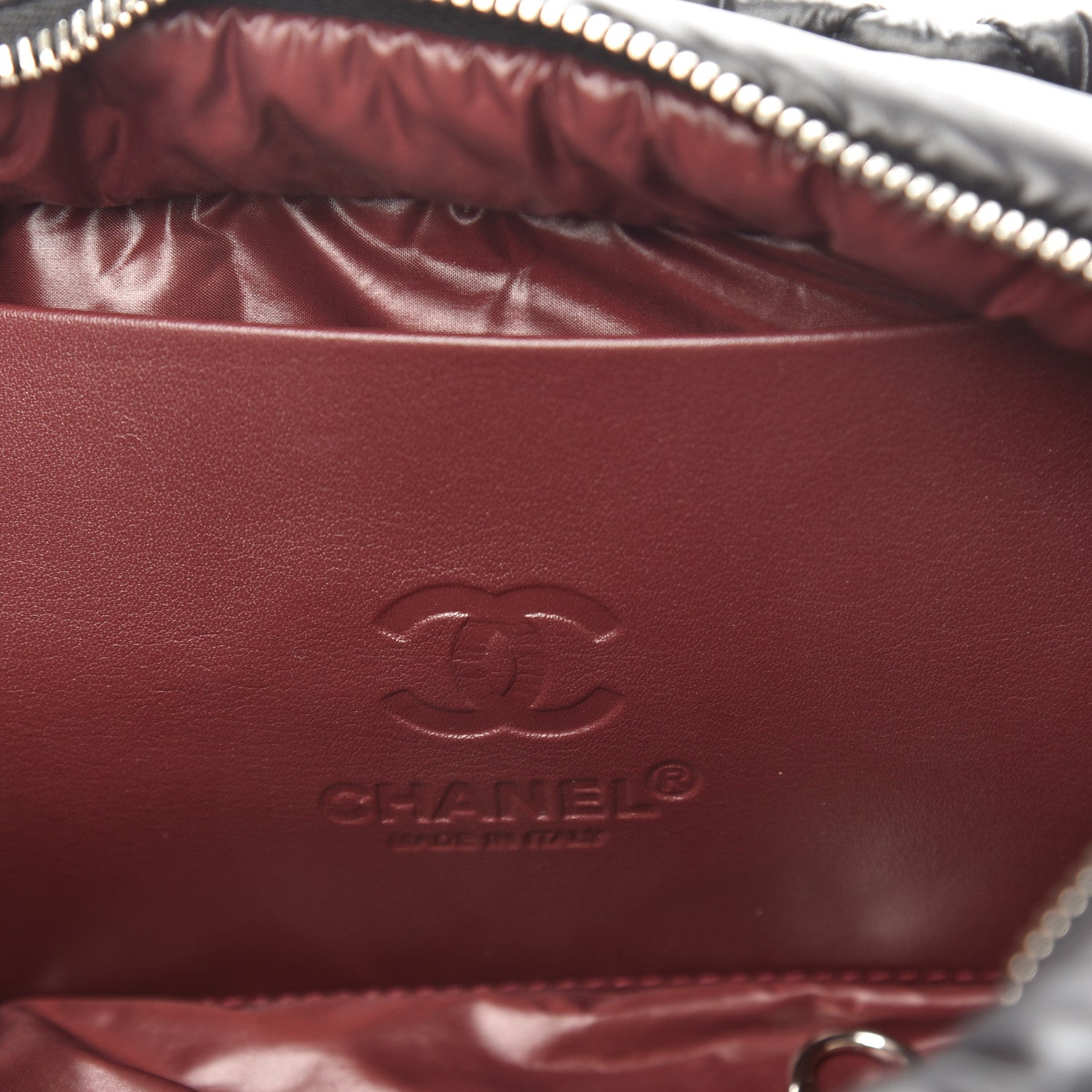 Chanel Nylon Quilted Cocoon Cosmetic Case Black 5 of 8