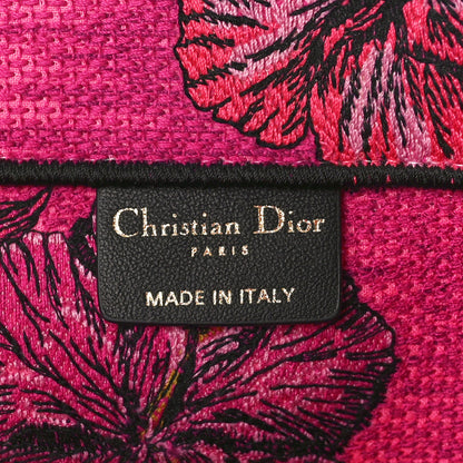 Christian Dior Canvas Embroidered Large Toile de Jouy Voyage Book Tote Fuchsia Multicolor 6 of 8