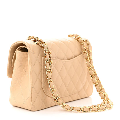 Chanel Caviar Quilted Small Double Flap Beige 3 of 11