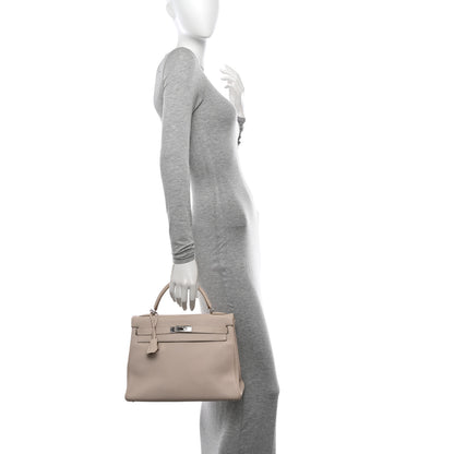Hermes Togo Verso Kelly Retourne 32 Argile Tabac Camel 2 of 13