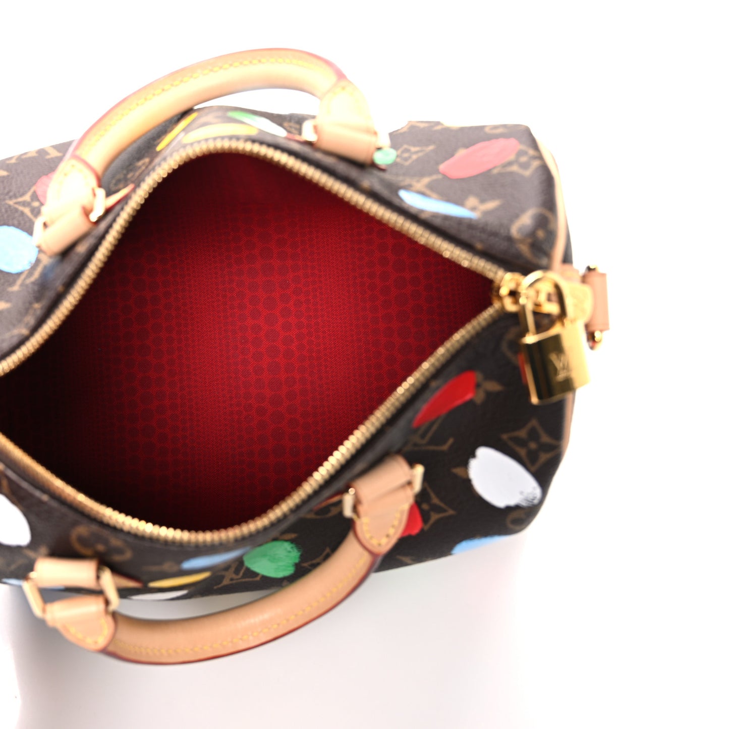LV X YK Monogram Speedy Bandouliere 25 Multicolor