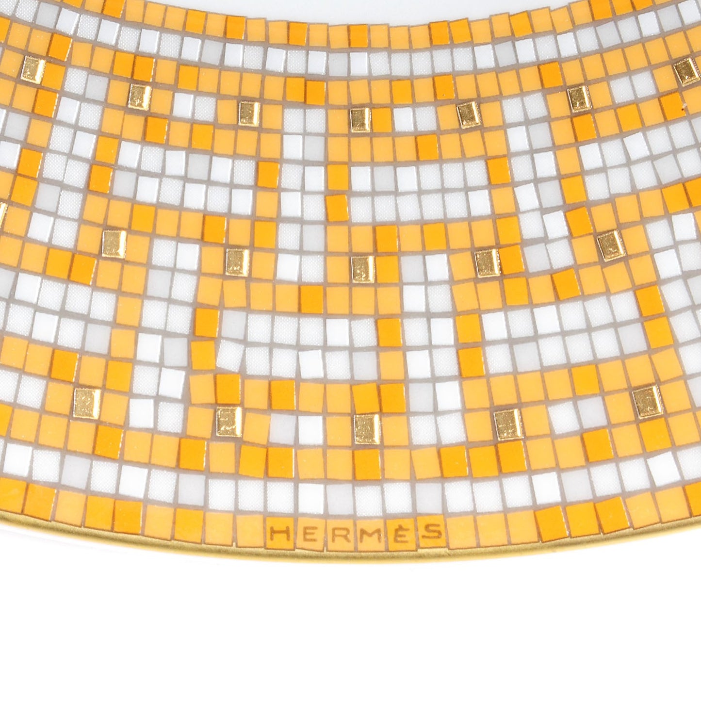 Porcelain Mosaique Au 24 Gold Dinner Plate Set of 2