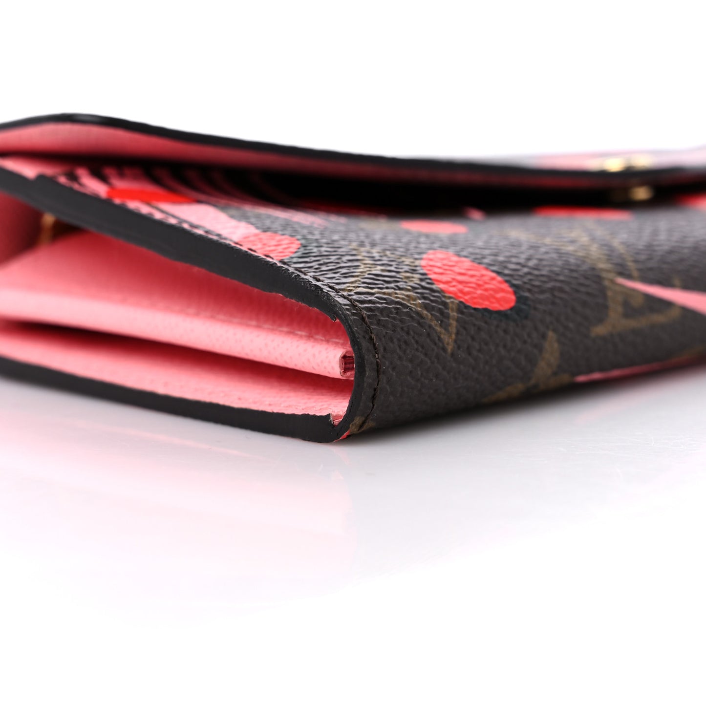 Monogram Jungle Dots Sarah Wallet Sugar Pink Poppy