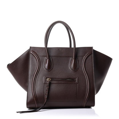 Celine Grained Calfskin Medium Phantom Luggage Brown 1 of 12