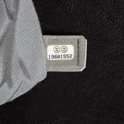 Chanel Crumpled Lambskin Chain Around Maxi Flap Bag Black 8 of 8