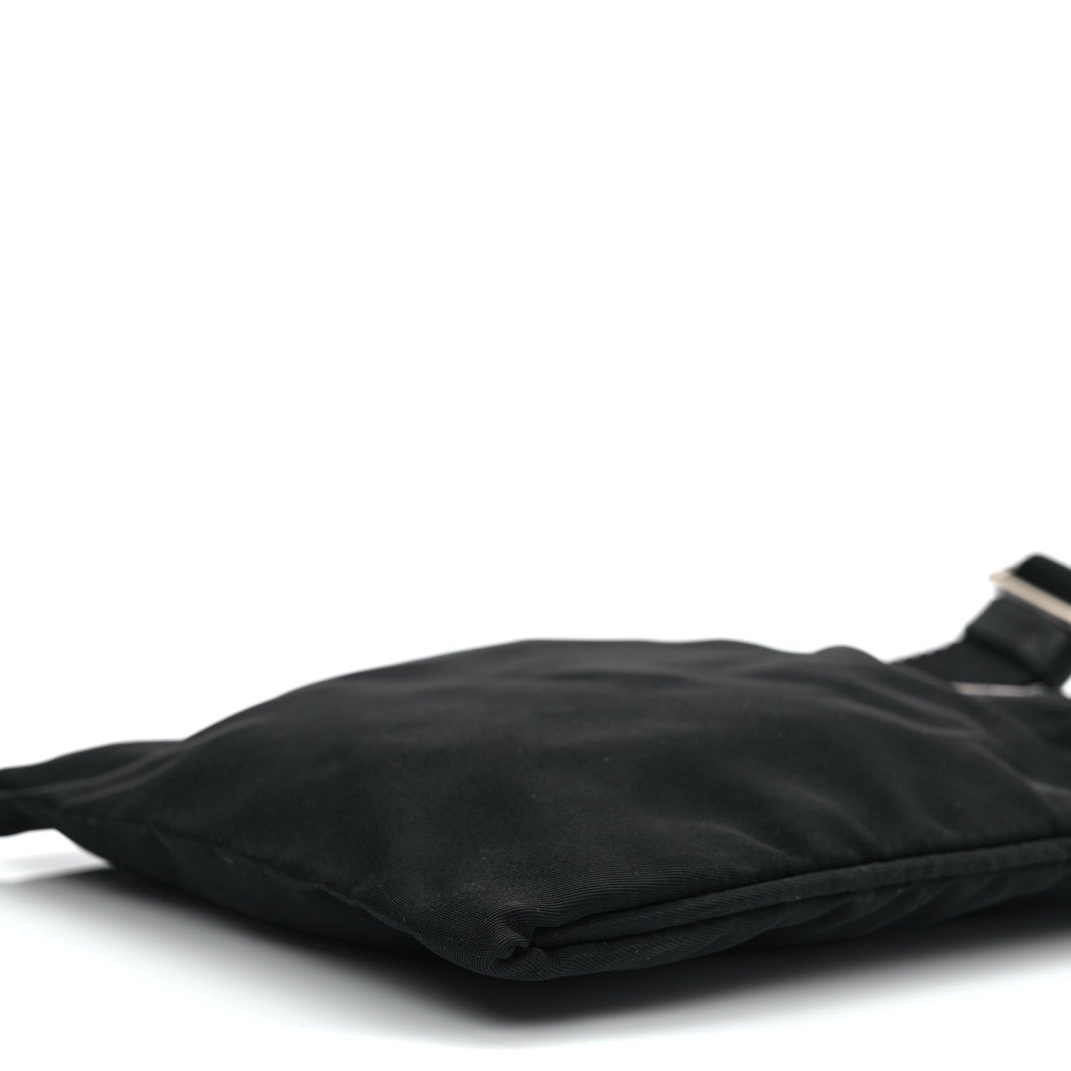 Prada Tessuto Nylon Flat Messenger Bag Black 7 of 9