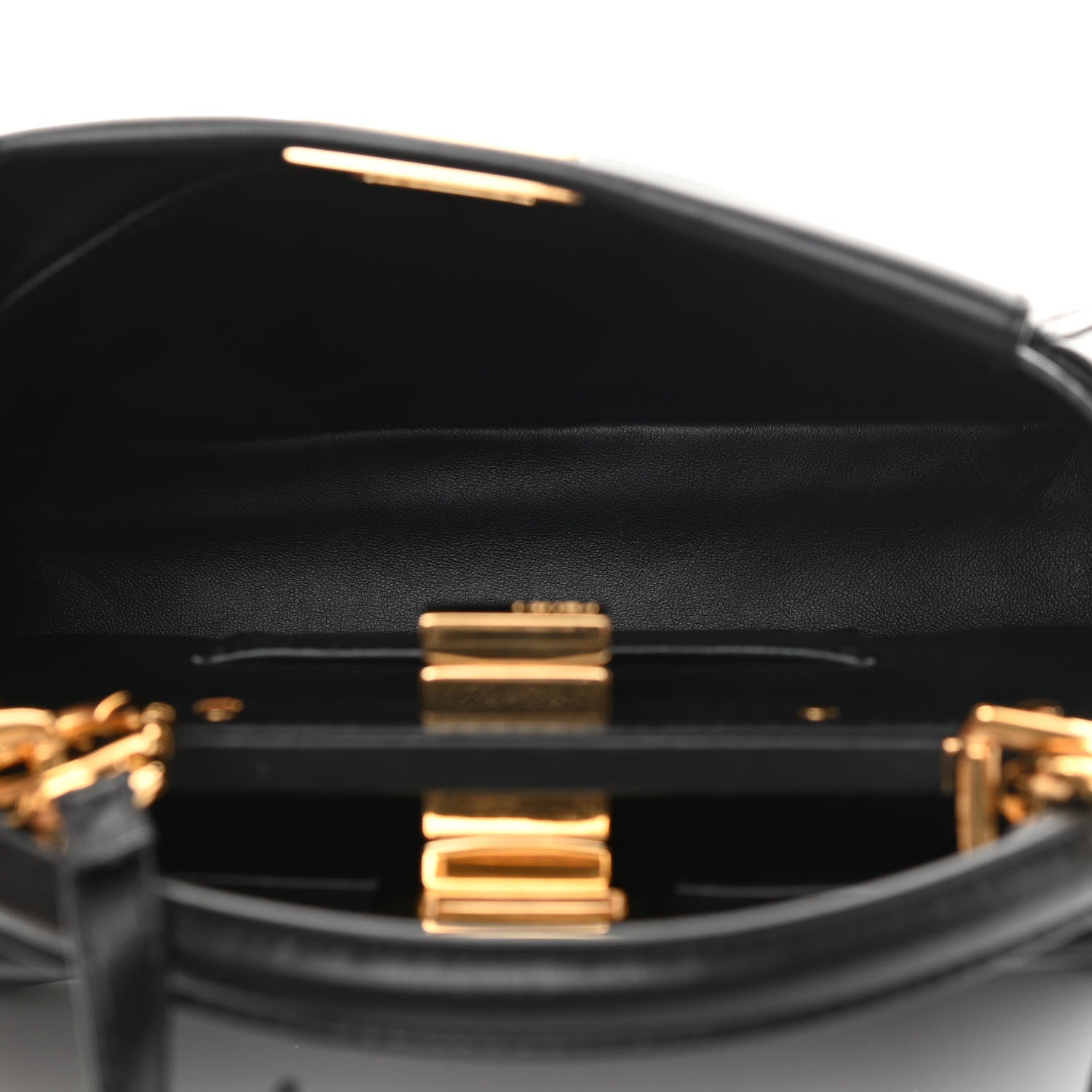 Fendi Nappa Mini Peekaboo Iconic Satchel Black 6 of 12