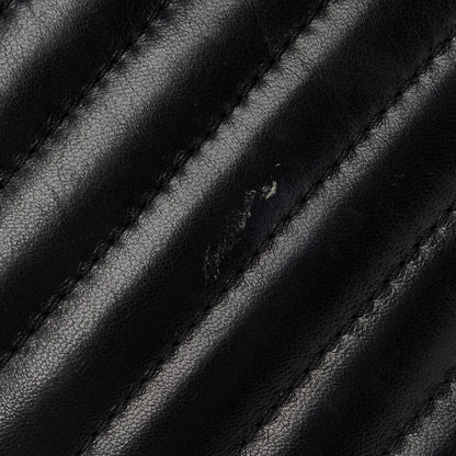 Chanel Lambskin Chevron Quilted Maxi Single Flap Black 13 of 13