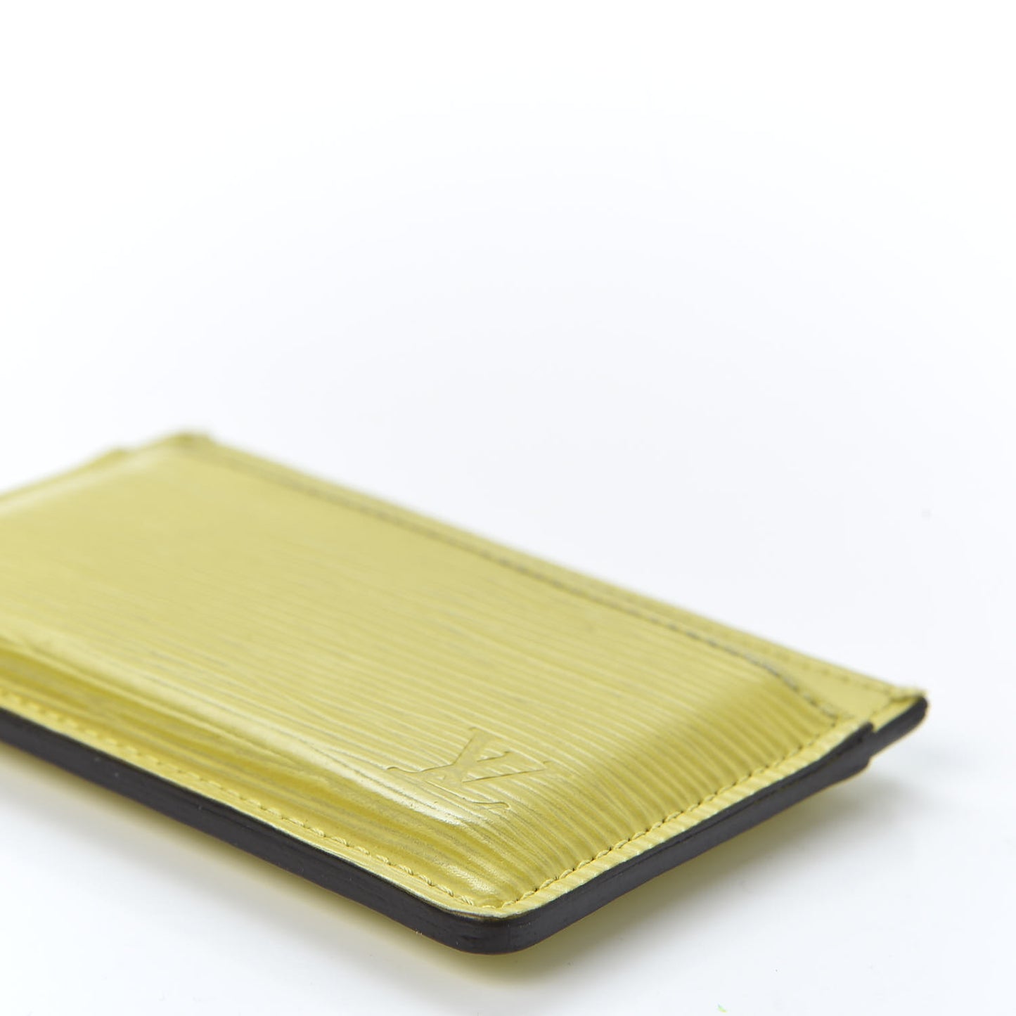 Epi Card Holder Pistache