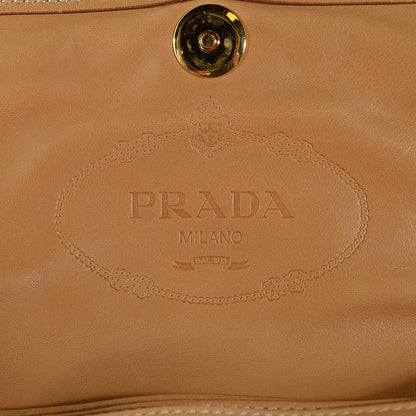 Prada Soft Calf Shoulder Bag Naturale 9 of 12