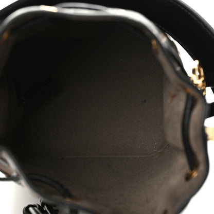 Fendi Vitello Liberty F is Fendi Bi-Color FF 1974 Embossed Mini Mon Tresor Bucket Bag Maya Black 5 of 10