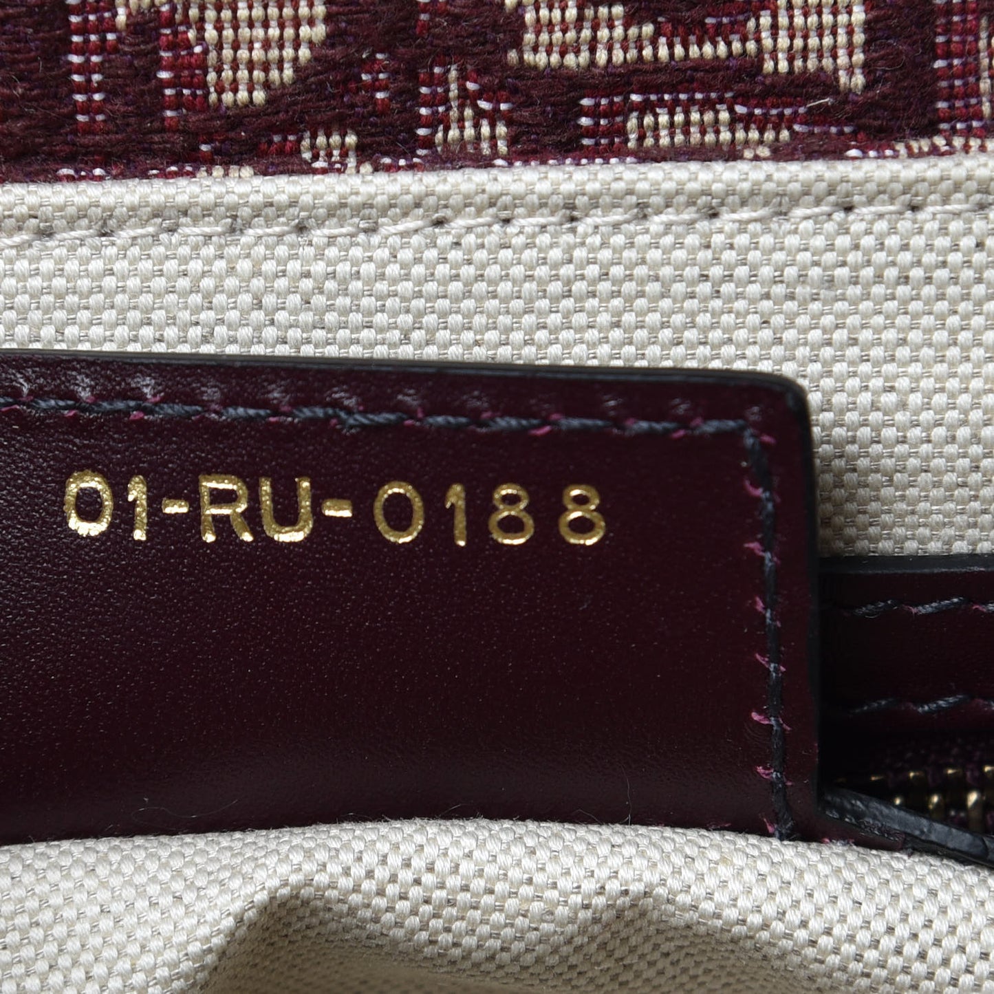 Oblique Saddle Bag Burgundy