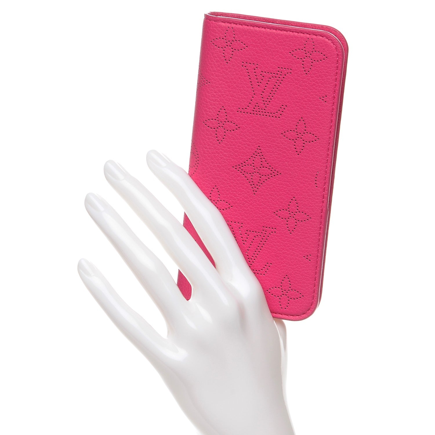 Louis Vuitton Monogram Cuir iPhone 7 Folio Case Fuchsia 2 of 7