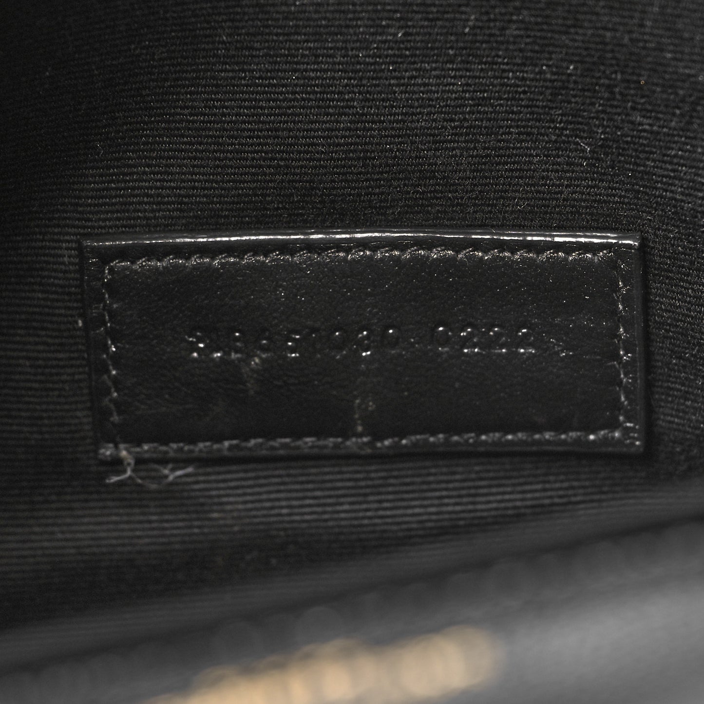 Grain De Poudre Textured Mixed Matelasse Triquilt Monogram Clutch Black