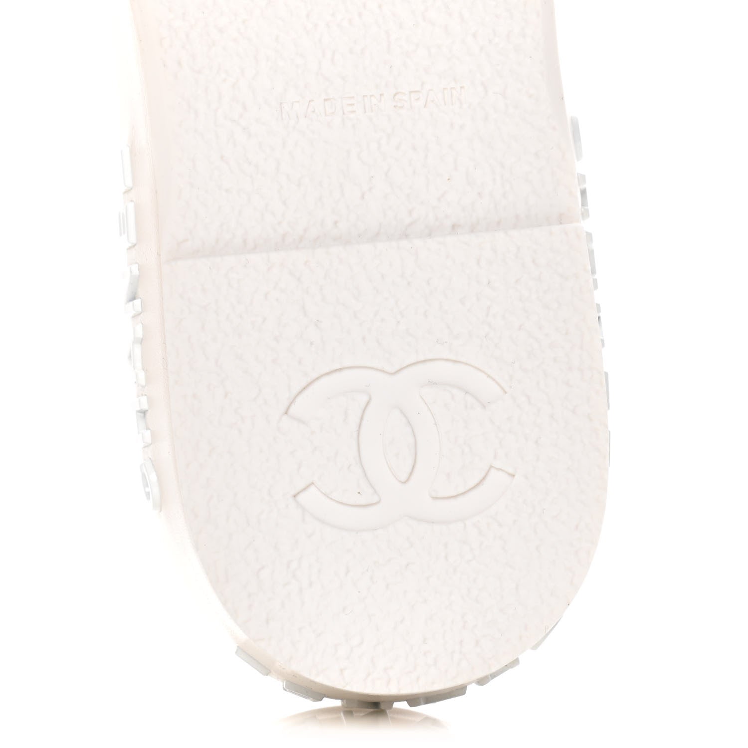 Chanel Lambskin Quilted CC Espadrille Slip On Sandals 39 White 9 of 13