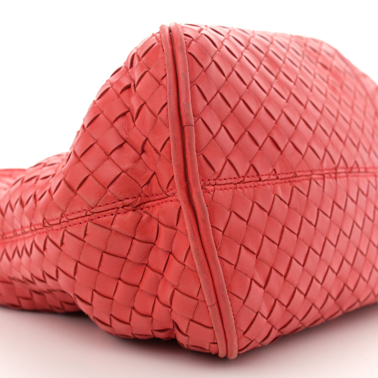 Bottega Veneta Nappa Intrecciato Ball Hobo Cardinal 10 of 14
