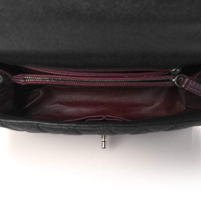 Chanel Caviar Lizard Quilted Small Coco Handle Flap Black 6 of 13