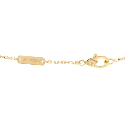 Van Cleef & Arpels 18K Yellow Gold Mother of Pearl Vintage Alhambra Pendant Necklace 5 of 5
