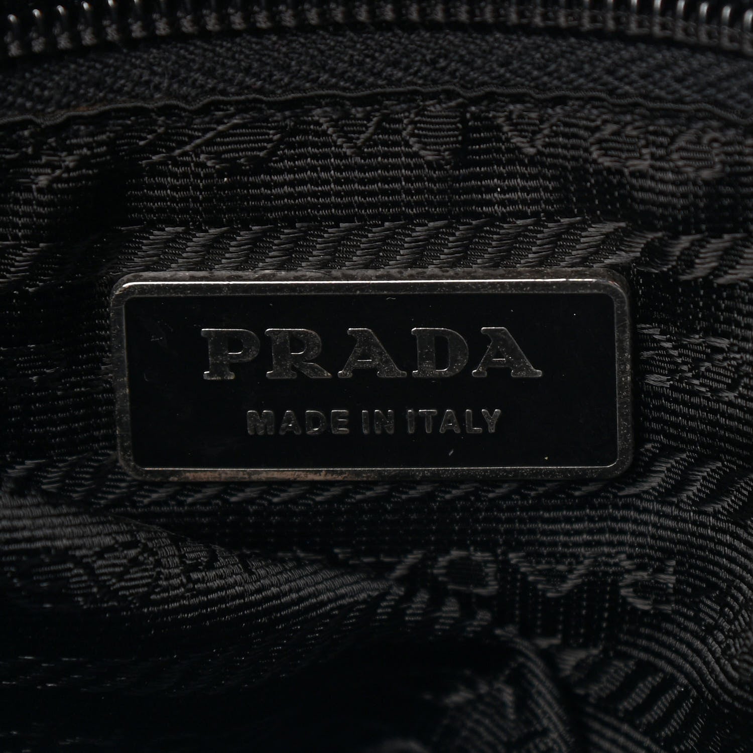 Prada Tessuto Nylon Saffiano Messenger Bag Black 5 of 8