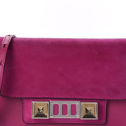 Proenza Schouler Calfskin Suede Tiny PS11 Classic Shoulder Bag Peony 9 of 10