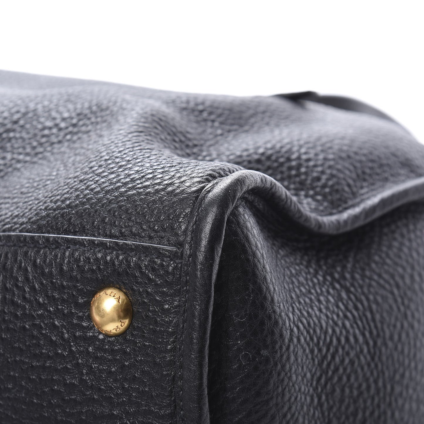 Vitello Daino Shopping Satchel Black