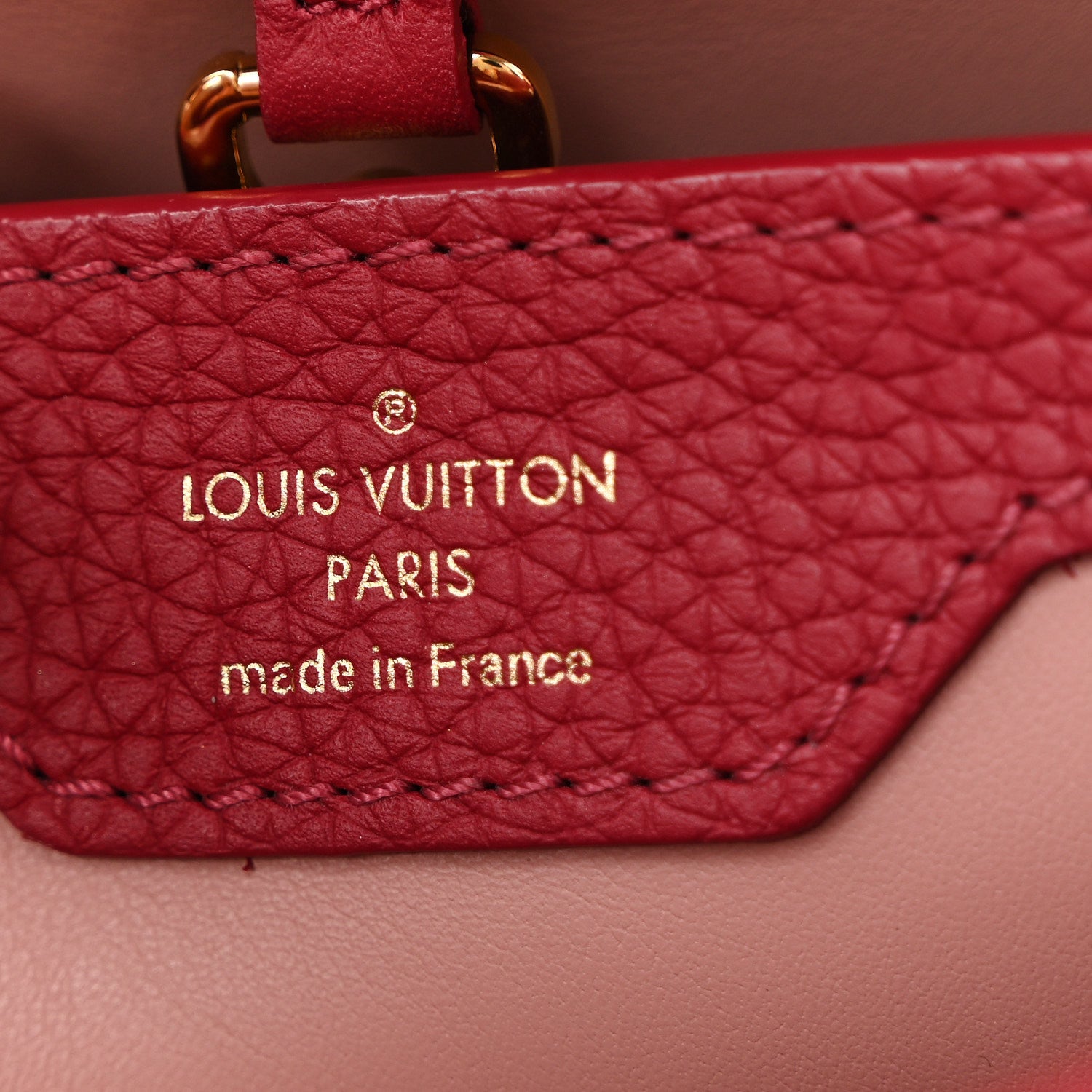Louis Vuitton Taurillon Embellished Flower Capucines BB Dark Pink 6 of 11