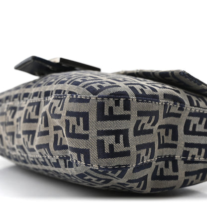 Fendi Zucchino Baguette Navy 9 of 9