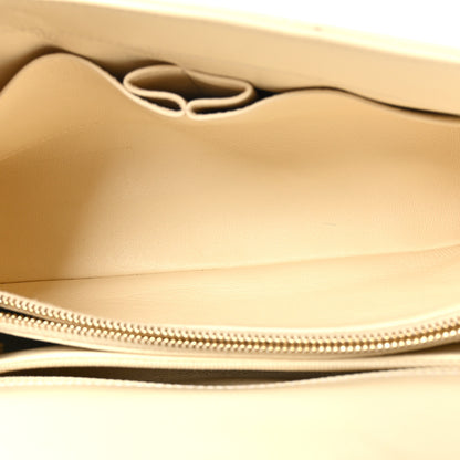 Chanel Calfskin Lizard Chevron Quilted Small Coco Handle Flap Ivory 5 of 9