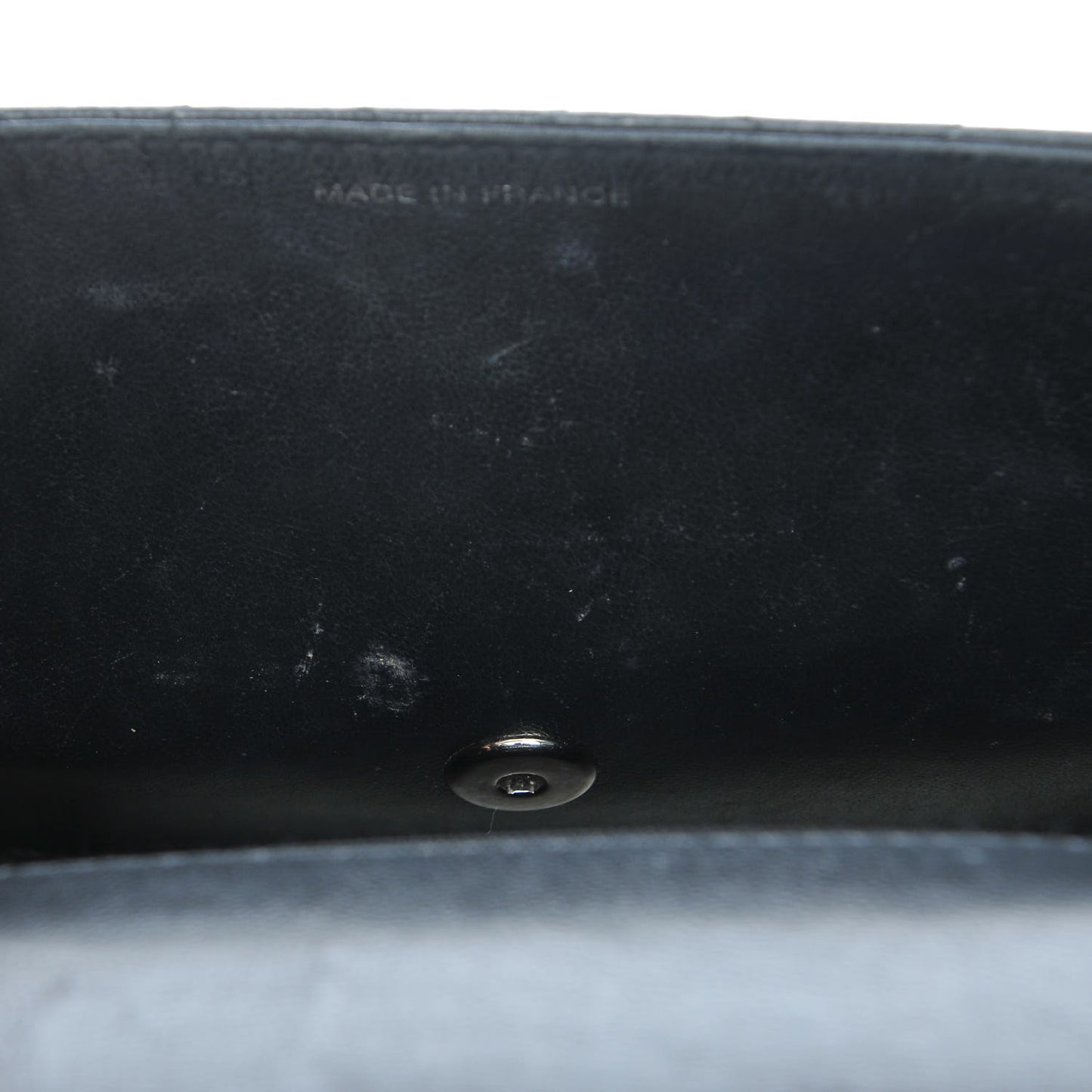 Caviar Stitch Medium Single Flap Black