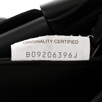 Bottega Veneta Lambskin Maxi Intrecciato Cassette Crossbody Bag Black 7 of 10