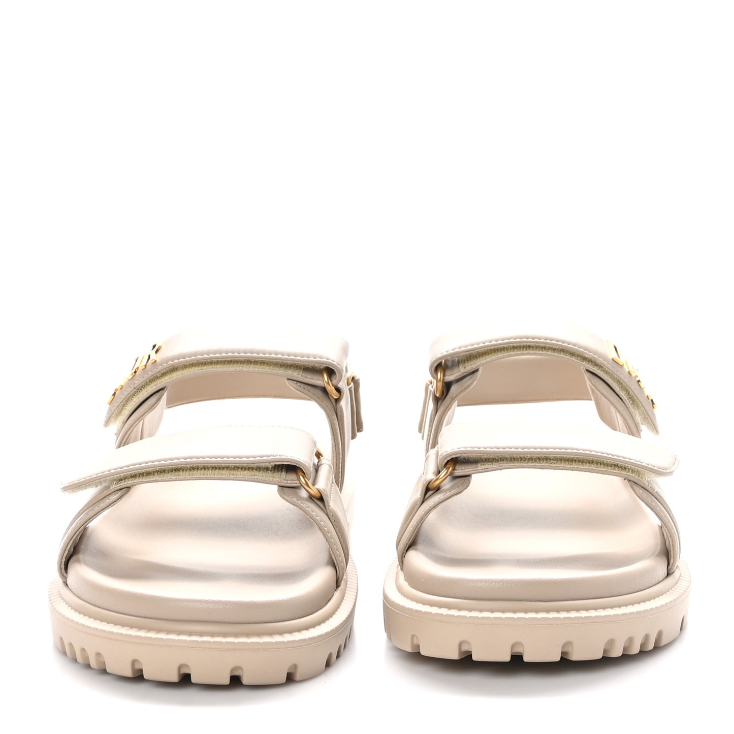 Lambskin Dioract 10mm Sandals 40 Beige